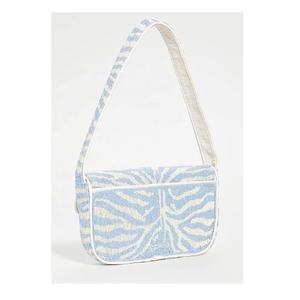Bolso de Hombro Portátil Azul Cielo con Bordado y Cuentas para Mujer, para Artículos Personales Pequeños, Teléfono, Llaves, Maquillaje y Accesorios - Product Image 2