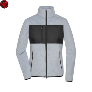 Chaqueta de Invierno Personalizable de Poliéster y Algodón con Cierre, Cuello Alto y Logotipo Frontal, Chaqueta Transpirable de Forro Polar para Hombre - Product Image 1