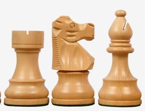 Pièces d'échecs Lardy de reproduction premium, ébène et bois de buxus, style Staunton, roi de 3,75 pouces, au meilleur prix - Product Image 3