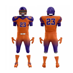 Uniforme de Fútbol Americano de Diseño Único, Talla Grande, Personalizable, Manga Corta, Transpirable, de Secado Rápido, Precio Económico al por Mayor - Product Image 1