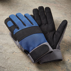 Guantes de Mecánico de Cuero Sintético de Alta Resistencia Amara, Reforzados, de Seguridad Industrial, Certificación EN420, Puño de Neopreno, 11 oz - Product Image 4