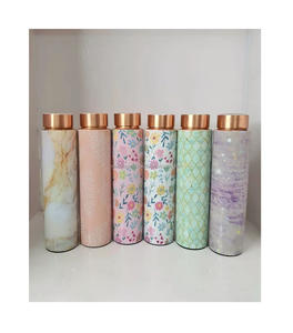 Classic Copper Plastic <b>Water</b> <b>Bottle</b> Antibacterial and Detoxifying Hydration Health Benefits <b>for</b> Boiling <b>Water</b> - Product Image 1