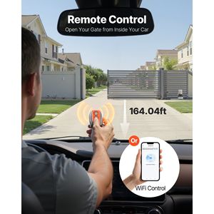 Motore Elettrico per Cancello Scorrevole 900W, Apriporta Automatico a Catena per Porte da 65,6ft (4409 libbre) - Product Image 3