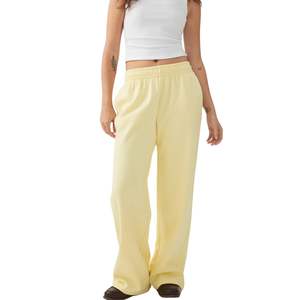 Pantalones Deportivos de Cintura Alta y Pierna Ancha para Mujer, Pantalones Casuales Holgados, Logotipo Personalizado OEM, Fabricante de Ropa para Mujer al por Mayor - Product Image 3