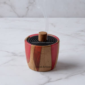 Quemador de incienso con incrustaciones de hueso moderno, evaporador con caja y bandeja para el hogar, boda y Ramadán, uso aromático, regalo perfecto - Product Image 3