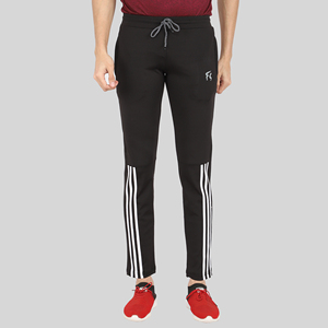 Pantalon de survêtement sport bleu quatre directions avec bande latérale, logo personnalisable, impression HD, délavage coloré, en Spandex/Polyester, séchage rapide, tailles homme M/L/XL - Product Image 1