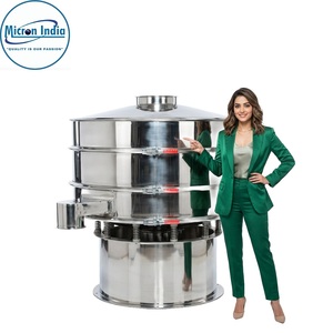 Máquina Cribadora Vibratoria Digital Automática Micron India con PLC, Cuerpo de Acero Inoxidable, Barril Industrial para Separación y Cribado de Polvo - Product Image 3