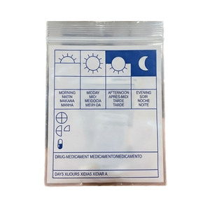 Custom Logo LDPE <b>Medical</b> Zipper <b>Bag</b> for Pharmacy Medicine Dispensing Use in Hospital Clinic <b>Medical</b> Packaging - Product Image 1