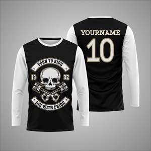 Maillot de sport à manches longues personnalisé par sublimation – T-shirt d'entraînement athlétique avec impression personnalisée du nom et du numéro de l'équipe - Product Image 1