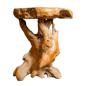 Table basse artisanale de luxe ARTERRA en racine de teck rustique, durable, pour salon et aménagement intérieur - Product Image 3