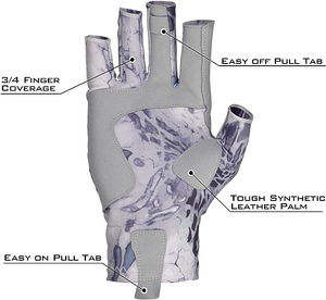Fabricant de gants de pêche haut de gamme, gants de pêche sans doigts légers et respirants sur mesure, vente en gros, usine OEM - Product Image 3