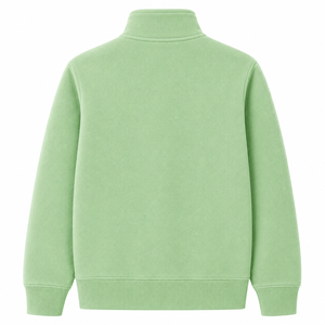 Sweat-shirt polaire à col montant et fermeture éclair intégrale pour homme avec poche avant – Vente en gros - Product Image 2