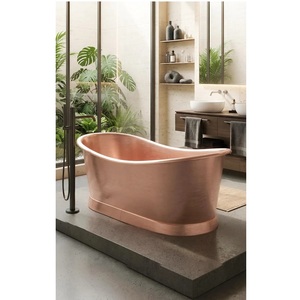 Bañera Independiente de Cobre Sólido de Alta Calidad, Bañera de Hidromasaje Moderna, Ecológica y de Lujo, Personalizable para Hogar, Baño, Spa y Hotel - Product Image 1