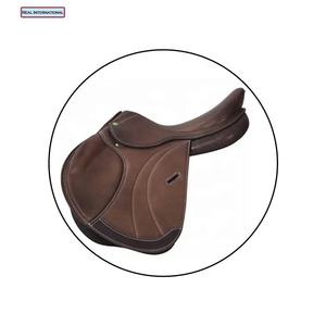 Selle de dressage anglaise internationale en cuir véritable avec arceau en bois, ajustement réglable, certifiée CE - Product Image 3