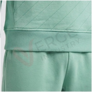 Conjunto Deportivo con Capucha para Hombre, Color Verde Menta, Manga Larga, Color Sólido, Transpirable, Informal, para Otoño, Corte Regular, con Bolsillos Laterales - Product Image 5