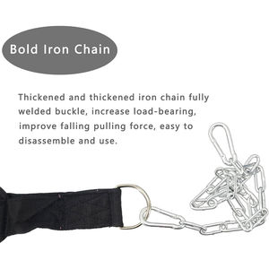 เข็มขัดยกน้ำหนักแบบปรับได้พร้อมโซ่ ทนทาน ใช้สำหรับฝึกซ้อมในยิม เหมาะสำหรับการดิปและพูลอัพ มีตัวเลือกการออกแบบที่ปรับแต่งได้ - Product Image 3