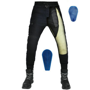 Pantalones de Motociclismo Verdes Personalizados Transpirables de Verano con Protectores de Rodilla y Protecciones de Carreras - Product Image 5