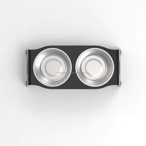Alimentador de mascotas de acero elevado portátil para comedor doble, plato elevado multicolor y de varios tamaños, soporte automático de agua para alimentos de 2L para perros y gatos - Product Image 5
