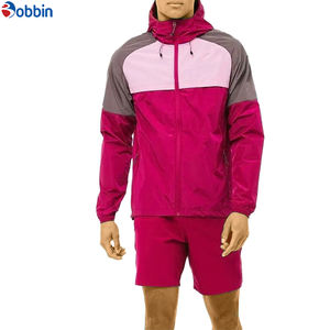 Comfortable Custom Logo Reflective <b>Patchwork</b> Zip up Jacket Nylon Sports Shorts Sets Tracksuits Unisex Men Windbreaker Short Sets - Product Image 4