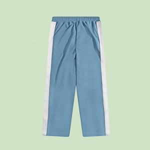 Haute qualité 100% Polyester gaufré unisexe pleine longueur essentiel droit salon pantalon décontracté rayé pantalons de survêtement pour hommes femmes - Product Image 2