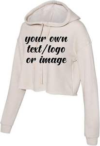 Sudadera Corta con Capucha para Mujer, Corte Holgado, con Puños Acanalados, Tejido de Mezcla de Algodón Suave para Comodidad Diaria - Product Image 6