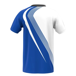เสื้อโปโลแขนสั้นผู้ชาย สีน้ำเงิน ผ้าถัก สีพื้น สไตล์ลำลอง ทรงปกติ - Product Image 5