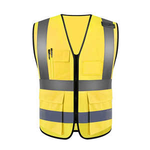 Chaleco táctico reflectante de alta calidad con diseño personalizado, chaleco de seguridad para el trabajo, ropa reflectante industrial para la construcción - Product Image 3