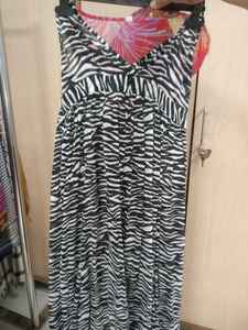 Vestido Kurti de Verano Boho de Algodón Rosa Elástico con Encaje Calado, Ajuste Holgado, Estilo Casual para Resort, con Cuello de Cordones y Bordado Sólido, Colección 2026 - Product Image 2