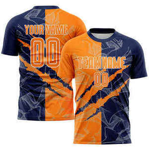 Men's Custom Pink Navy <b>Soccer</b> Jersey Breathable Printed Plus Size Short Sleeve Sportswear Shirt - Product Image 4