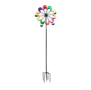 Meilleures ventes : Moulin à vent rotatif avec piquet de jardin en métal stable, pour décoration extérieure, taille et forme personnalisables - Product Image 5
