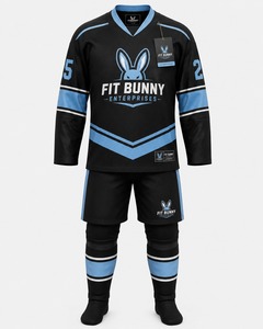 Uniforme de hockey sur glace haut de gamme avec tissu durable, confort respirant et coupe professionnelle, conçu pour les entraînements, les matchs et les tenues d'équipe. - Product Image 4