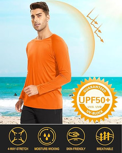 Chemise de protection solaire à manches longues pour homme, anti-UV, séchage rapide, pour la pêche et la plage - Product Image 3