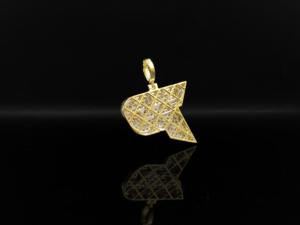 Colgante de Dragón con Diamantes de Imitación Personalizado Ice Legacy, Chapado en Plata Tibetana, con Cristales y Pedrería, Estilo Hiphop, Unisex - Product Image 4