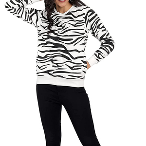 Sweat-shirt en toile 100 % coton imprimé numériquement pour femme, tendance hiver, meilleure qualité, respirant, style streetwear - Product Image 4