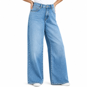 OEM women’s high rise straight jeans denim supplier women’s denim pants for fashion retailers bulk supply - Product Image 5