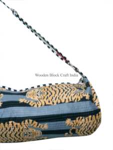 Bolsa de yoga plegable hecha a mano, ecológica, de algodón, con estampados modernos de animales, ligera, duradera, con correa ajustable. - Product Image 4