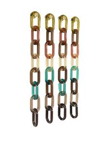 Custom Seed Beads Embroidery Resin Chain Links Creative Gift Craft <b>Accessories</b> Glamorous Beaded Resin Chain Links Stylish Gift - Product Image 2