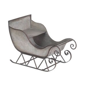 Nuevo Trineo Navideño para Interiores y Exteriores, Tamaño Personalizable, Ecológico, Color Personalizado, Trineo Clásico de Hierro Metálico con Diseño de Santa Claus - Product Image 2