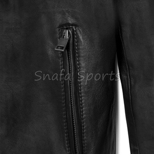 Veste en cuir pour femme, design classique 2026, haute qualité, en vente en gros - Product Image 3