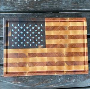 Artículos Populares: Tabla de Cortar de Madera de Acacia Ecológica con Forma de Bandera Americana, 2.0 cm de Grosor, Apta para Lavavajillas, 4 de Julio - Product Image 4