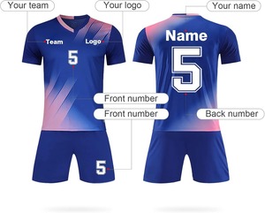 Wholesale Kids Soccer Uniform Jersey Shorts Set Boys <b>Girls</b> Quick Dry <b>Football</b> Team <b>Kit</b> Name Number Logo OEM Custom Apparel - Product Image 2