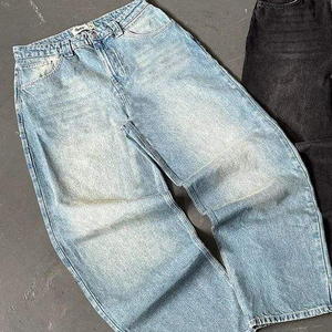 Pantalones Vaqueros de Mujer Estilo Vintage Lavado, de Pierna Ancha y Holgados, de la Mejor Calidad, con Efecto Desgastado - Product Image 4
