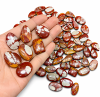 Pierre précieuse naturelle en jaspe Noreena, cabochon, certifiée IGI, haute qualité, multicolore, prix de gros
