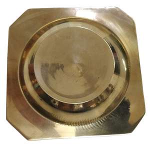 Cendrier carré en laiton, élégant et vintage, en métal, pour la maison et le bureau - Product Image 4