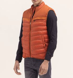 Custom Logo Puffer <b>Gilet</b> Jacket for <b>Men</b> Women Water Resistant Fabric Stand Collar Private Label Wholesale Manufacturer - Product Image 4