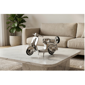 Maqueta Metálica de Scooter Vespa Hecha a Mano de Primera Calidad para Decoración de Escritorio en Casa u Oficina, Clásica y Disponible al Mejor Precio - Product Image 1
