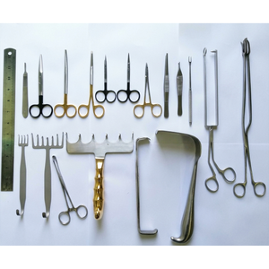 Juego de cirugía de abdominoplastia de 19 piezas (Juego TummyTuck) de acero inoxidable alemán - Product Image 1