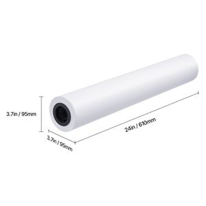 Rotoli di carta per plotter 24 pollici x 150 piedi, 6 rotoli di carta CAD Bond da 20 libbre, 2 core Idea CAD Dr - Product Image 2