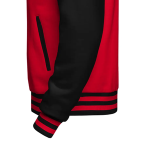 Veste universitaire en laine de haute qualité pour homme, personnalisée, avec manches en cuir, offrant différentes options de taille - Product Image 6