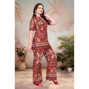 NOUVEAU ENSEMBLE DE VÊTEMENTS EN RAYON IMPRIMÉ NUMÉRIQUE MODERNE POUR LE BUREAU ET LES TENUES DE SOIRÉE, EXCLUSIVEMENT POUR LES FILLES, ETHNIQUE, SANS DUPATTA, REVERSIBLE - Product Image 1